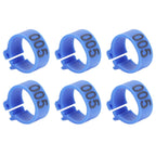 100Pcs Bird Foot Rings Bands 10mm 001-100 Numbered Pigeons Identify Clip Poultry SupplyBlue