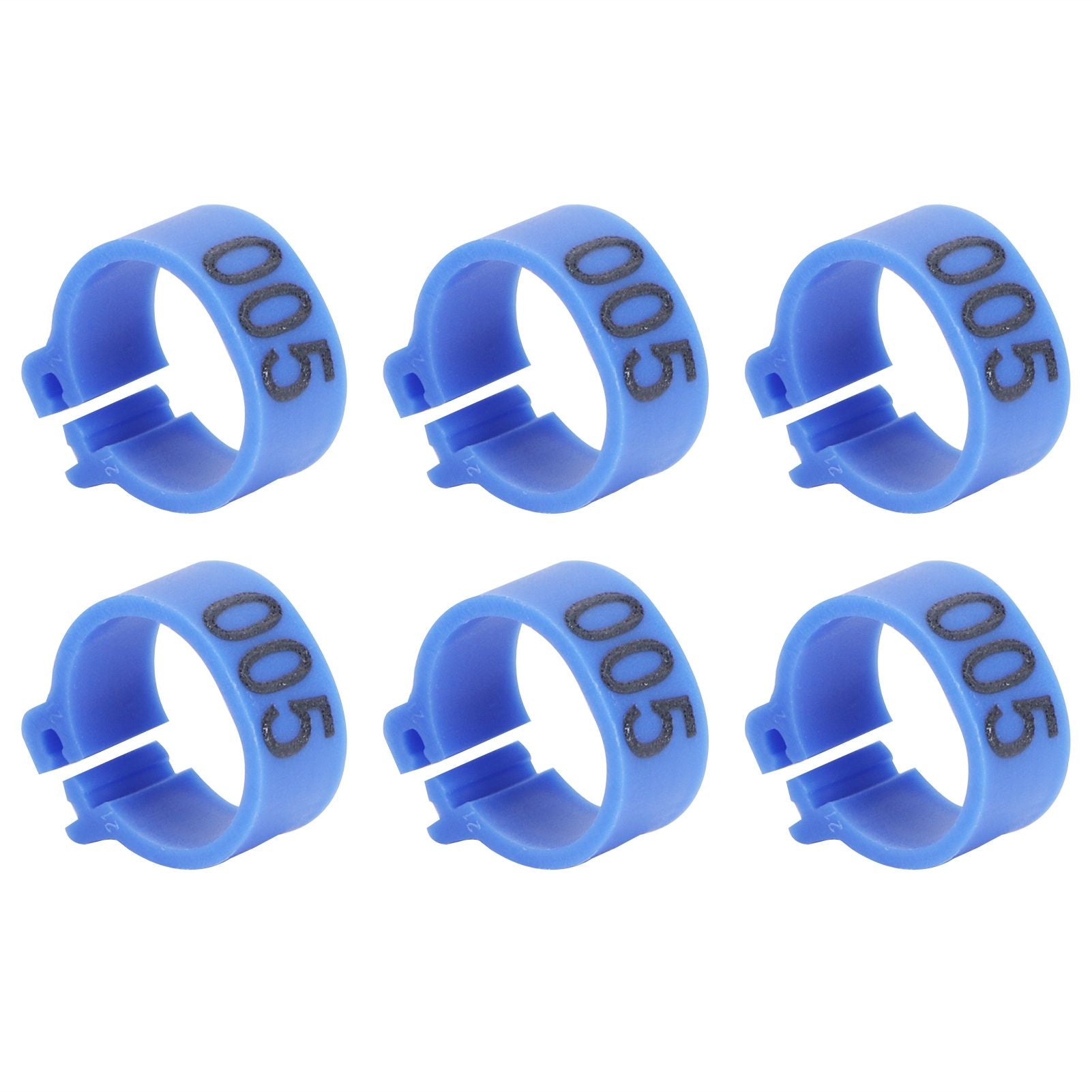 100Pcs Bird Foot Rings Bands 10mm 001-100 Numbered Pigeons Identify Clip Poultry SupplyBlue