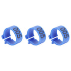 100Pcs Bird Foot Rings Bands 10mm 001-100 Numbered Pigeons Identify Clip Poultry SupplyBlue