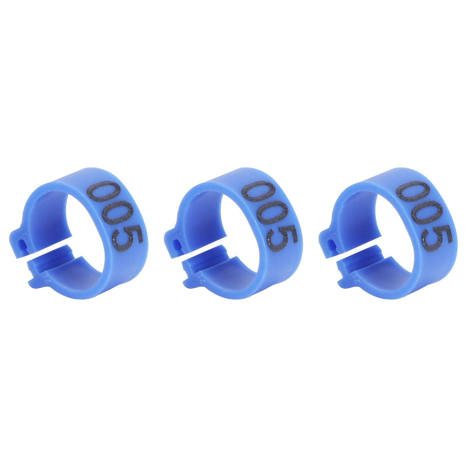 100Pcs Bird Foot Rings Bands 10mm 001-100 Numbered Pigeons Identify Clip Poultry SupplyBlue