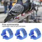 100Pcs Bird Foot Rings Bands 10mm 001-100 Numbered Pigeons Identify Clip Poultry SupplyBlue