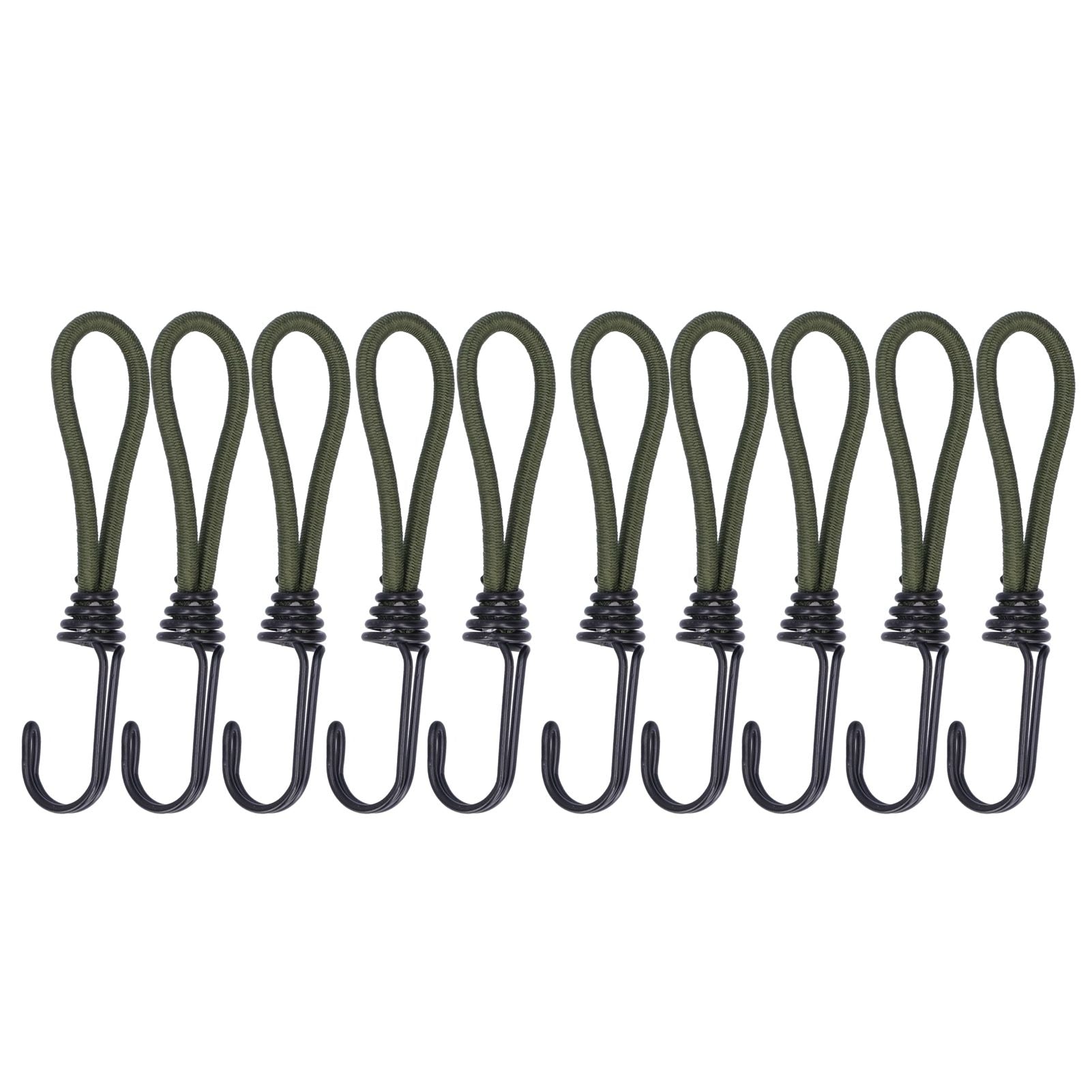 10pcs Tent Elastic Rope with Hook Camping Tent Fixation Elastic Rope Accessories