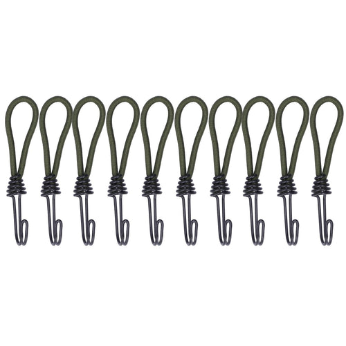 10pcs Tent Elastic Rope with Hook Camping Tent Fixation Elastic Rope Accessories