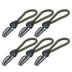 10pcs Tent Elastic Rope with Hook Camping Tent Fixation Elastic Rope Accessories