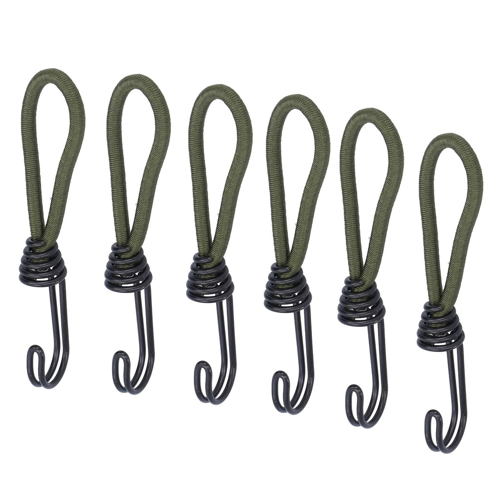 10pcs Tent Elastic Rope with Hook Camping Tent Fixation Elastic Rope Accessories