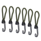 10pcs Tent Elastic Rope with Hook Camping Tent Fixation Elastic Rope Accessories