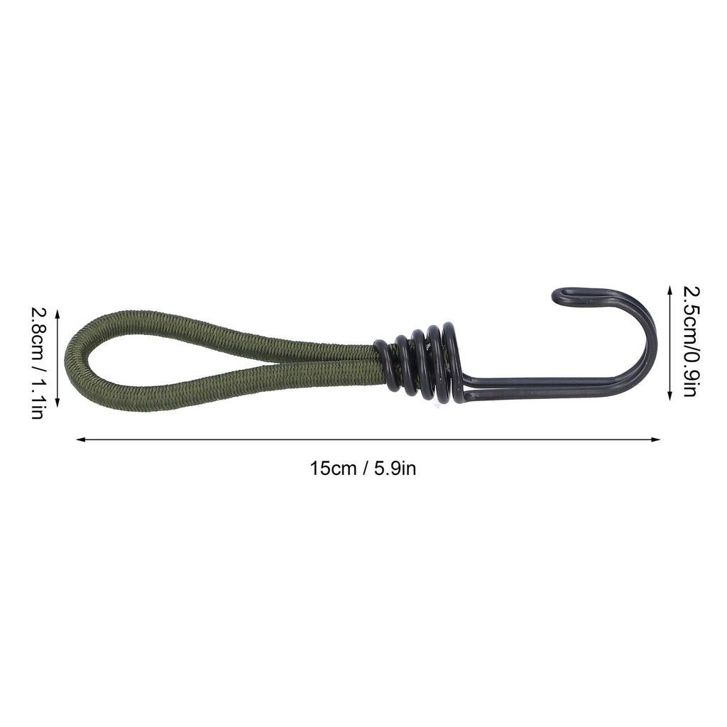 10pcs Tent Elastic Rope with Hook Camping Tent Fixation Elastic Rope Accessories