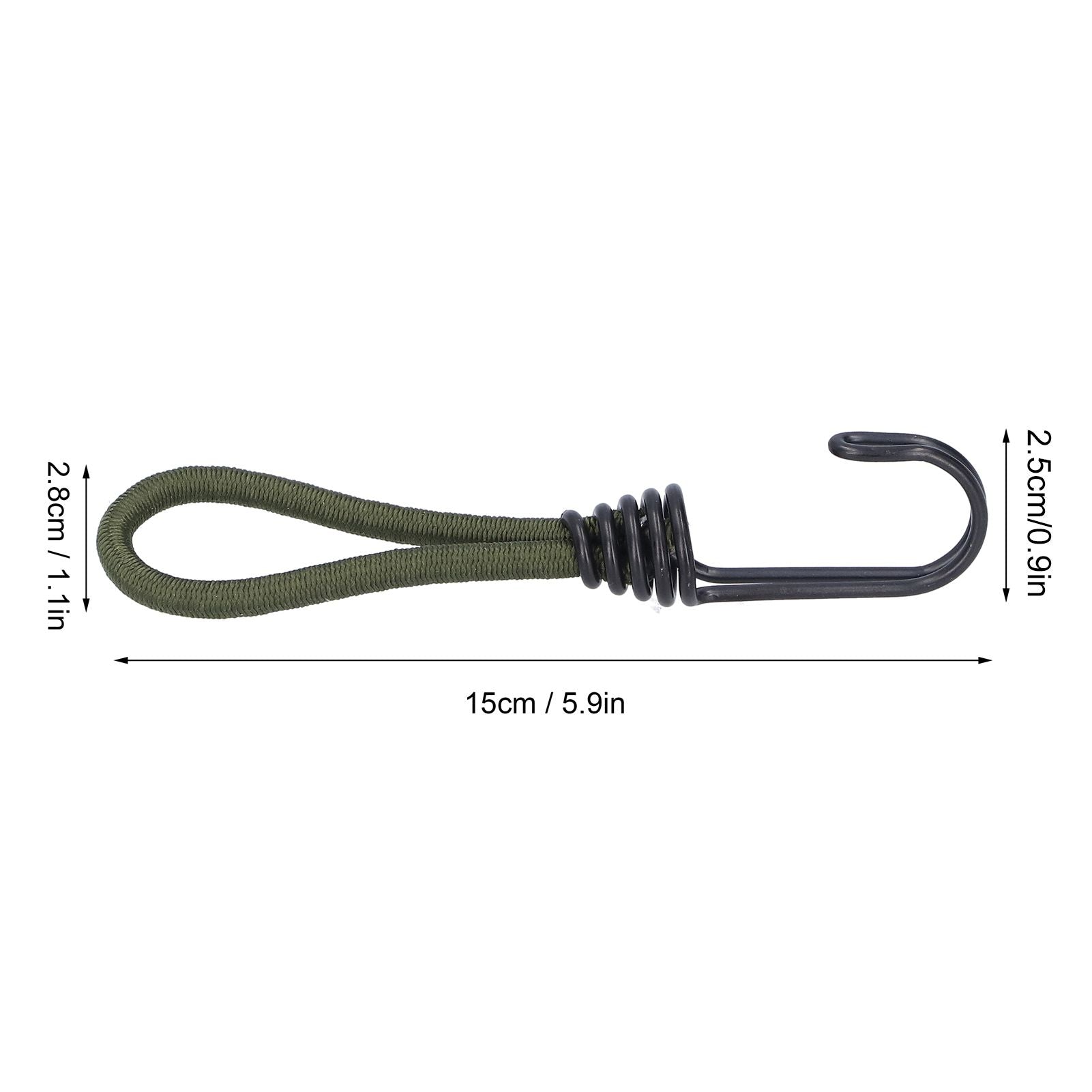 10pcs Tent Elastic Rope with Hook Camping Tent Fixation Elastic Rope Accessories