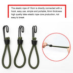 10pcs Tent Elastic Rope with Hook Camping Tent Fixation Elastic Rope Accessories