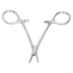 12.5cm Curved Hemostatic Forceps Stainless Steel Hair Tweezers Pliers Livestock Accessory