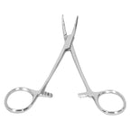 12.5cm Curved Hemostatic Forceps Stainless Steel Hair Tweezers Pliers Livestock Accessory