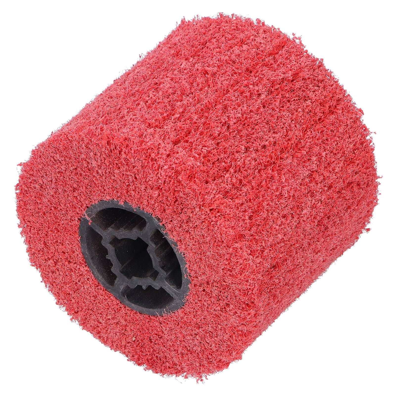 Nylon Polishing Wheel Polishing Machine Burnishing Wheel Polisher Accessory 120x100mm Red