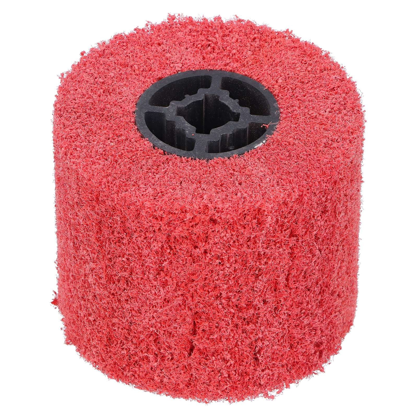 Nylon Polishing Wheel Polishing Machine Burnishing Wheel Polisher Accessory 120x100mm Red