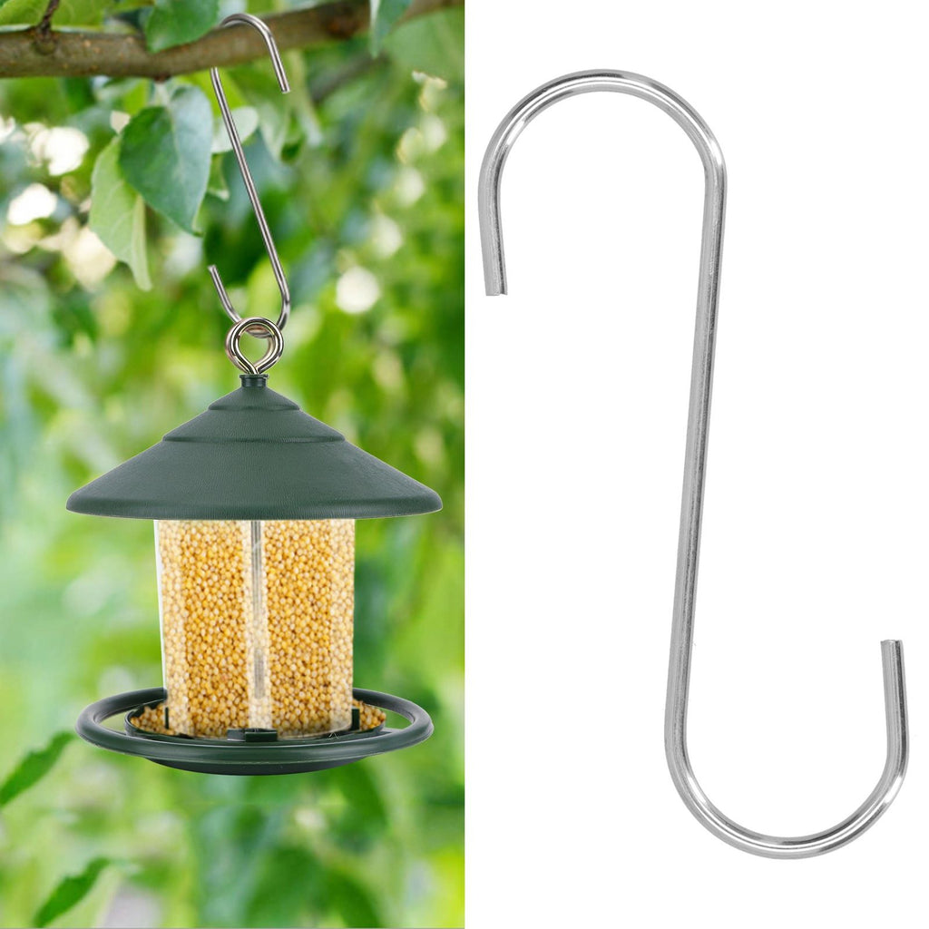S shape Hook Stainless Steel Hanger Hook Courtyard Balcony Bird Feeder Accessory