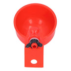 2pcs Automatic Chicken Water Cup Red Plastic Drinking Bowl for Poultry Pigeon Bird