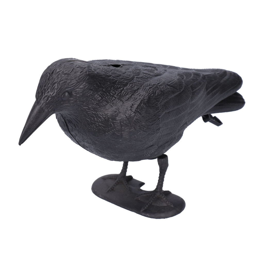 Simulation Plastic Crow Statue Hunting Bait Decoys Tool for Outdoor Garden Decoration