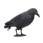 Simulation Plastic Crow Statue Hunting Bait Decoys Tool for Outdoor Garden Decoration