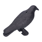 Simulation Plastic Crow Statue Hunting Bait Decoys Tool for Outdoor Garden Decoration