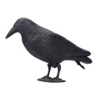 Simulation Plastic Crow Statue Hunting Bait Decoys Tool for Outdoor Garden Decoration
