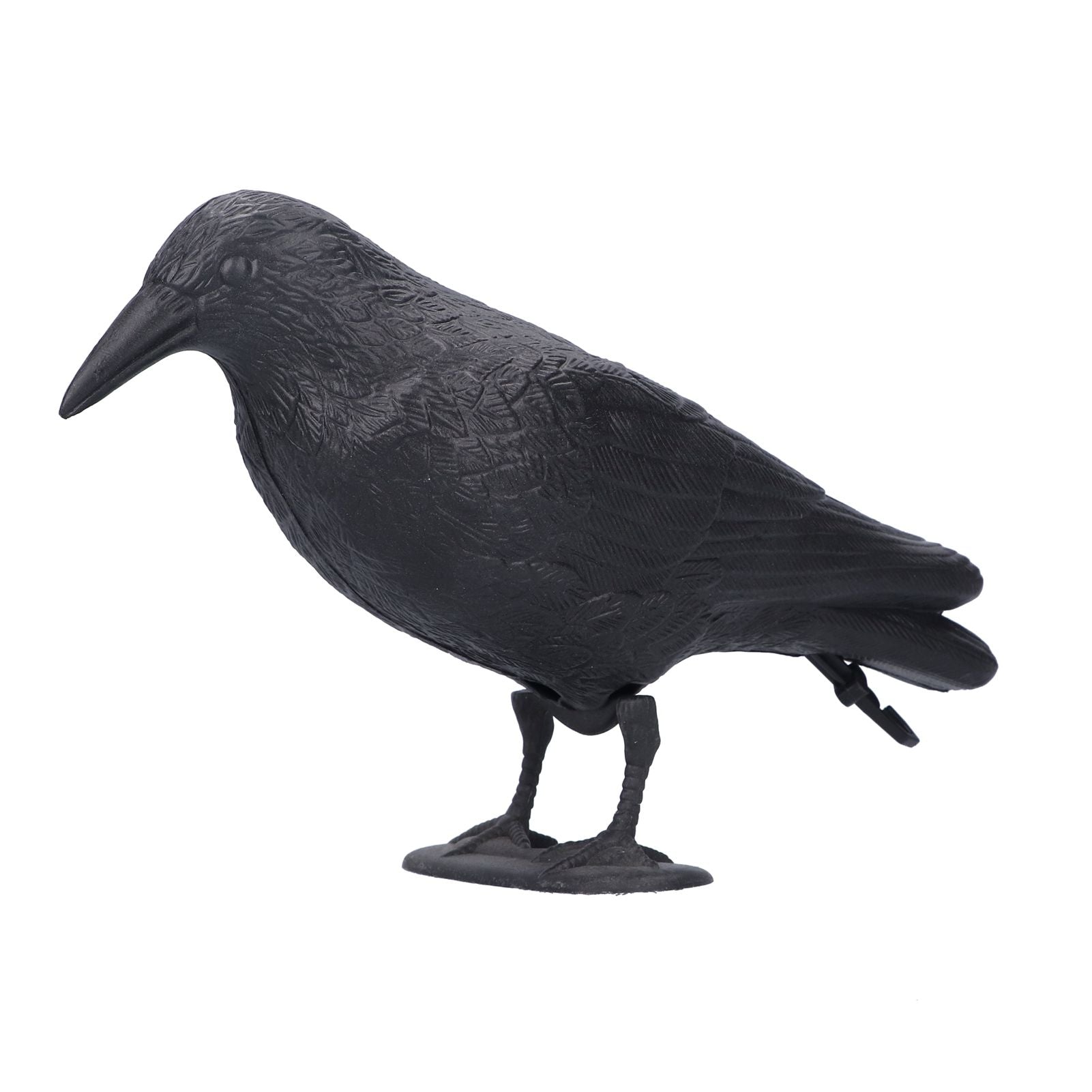Simulation Plastic Crow Statue Hunting Bait Decoys Tool for Outdoor Garden Decoration