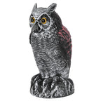 Fake Simulation Owl Statue Decoration Outdoor Garden Plastic Repeller Hunting Decoy1020‑1