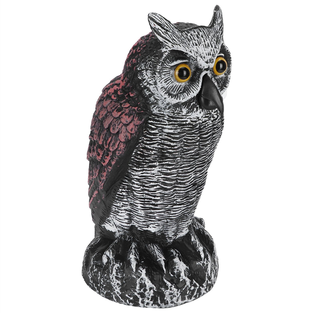 Fake Simulation Owl Statue Decoration Outdoor Garden Plastic Repeller Hunting Decoy1020‑1