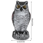 Fake Simulation Owl Statue Decoration Outdoor Garden Plastic Repeller Hunting Decoy1021‑1