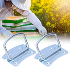 2Pcs Beehive Handle Thicken Stainless Steel Handles for Beehive Box Beekeeping Supply