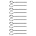 10Pcs M6 Ring Bolt 304 Stainless Steel Sunshade Net Thread Ring Screw Hook Greenhouse Supplies