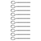 10Pcs M6 Ring Bolt 304 Stainless Steel Sunshade Net Thread Ring Screw Hook Greenhouse Supplies