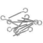 10Pcs M6 Ring Bolt 304 Stainless Steel Sunshade Net Thread Ring Screw Hook Greenhouse Supplies