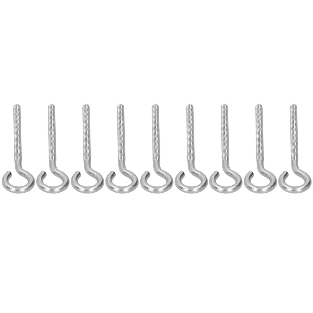 10Pcs M6 Ring Bolt 304 Stainless Steel Sunshade Net Thread Ring Screw Hook Greenhouse Supplies