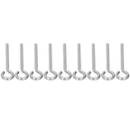 10Pcs M6 Ring Bolt 304 Stainless Steel Sunshade Net Thread Ring Screw Hook Greenhouse Supplies