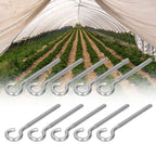 10Pcs M6 Ring Bolt 304 Stainless Steel Sunshade Net Thread Ring Screw Hook Greenhouse Supplies