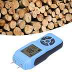 Digital Moisture Tester Portable Hand Held LCD Wood Timber Humidity Detector Accessory(Blue )
