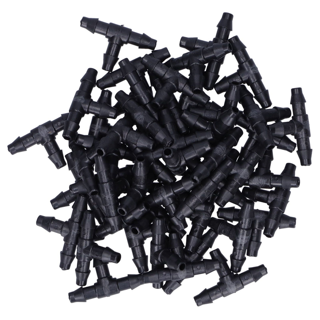 100PCS Tee Connector 4/7 Hose Connector Garden Irrigation Fittings for Micro Sprinkler Irrigation