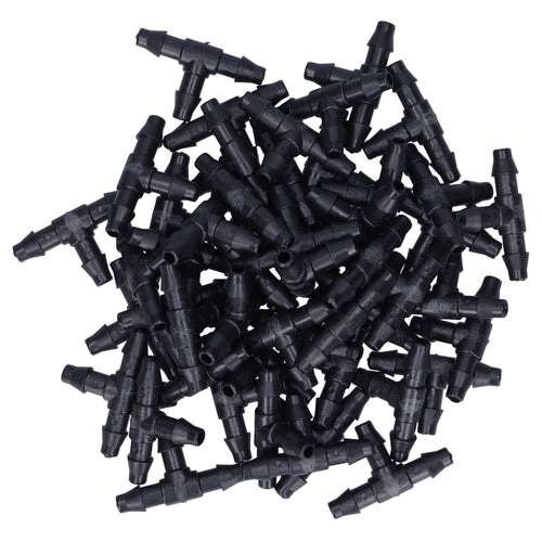 100PCS Tee Connector 4/7 Hose Connector Garden Irrigation Fittings for Micro Sprinkler Irrigation