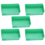 10Pcs Bird Food Water Feeder Plastic Feeding Bowl Trough Bird Bathtub Accessories
