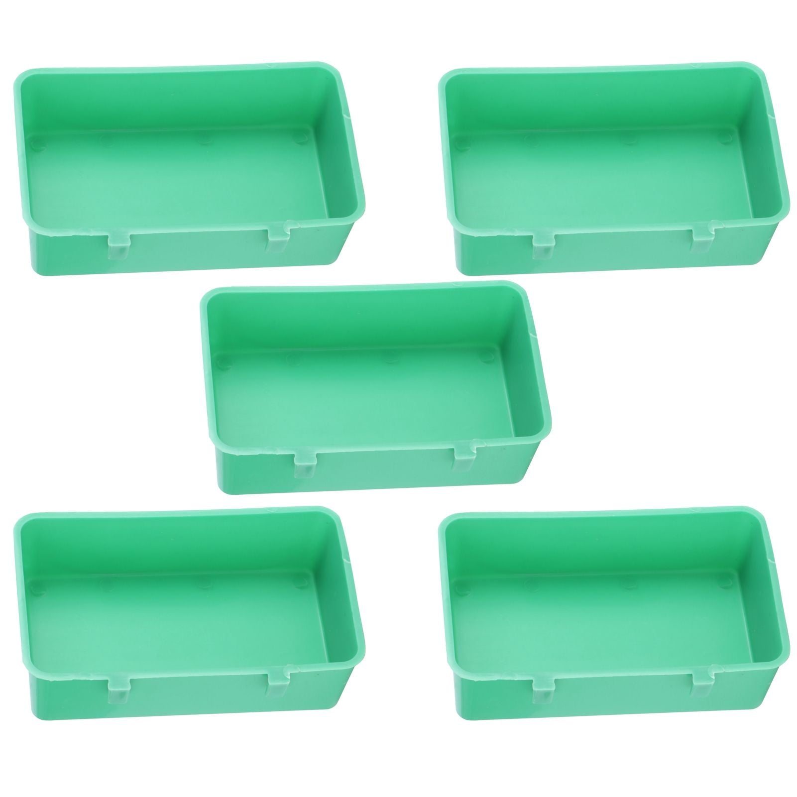 10Pcs Bird Food Water Feeder Plastic Feeding Bowl Trough Bird Bathtub Accessories
