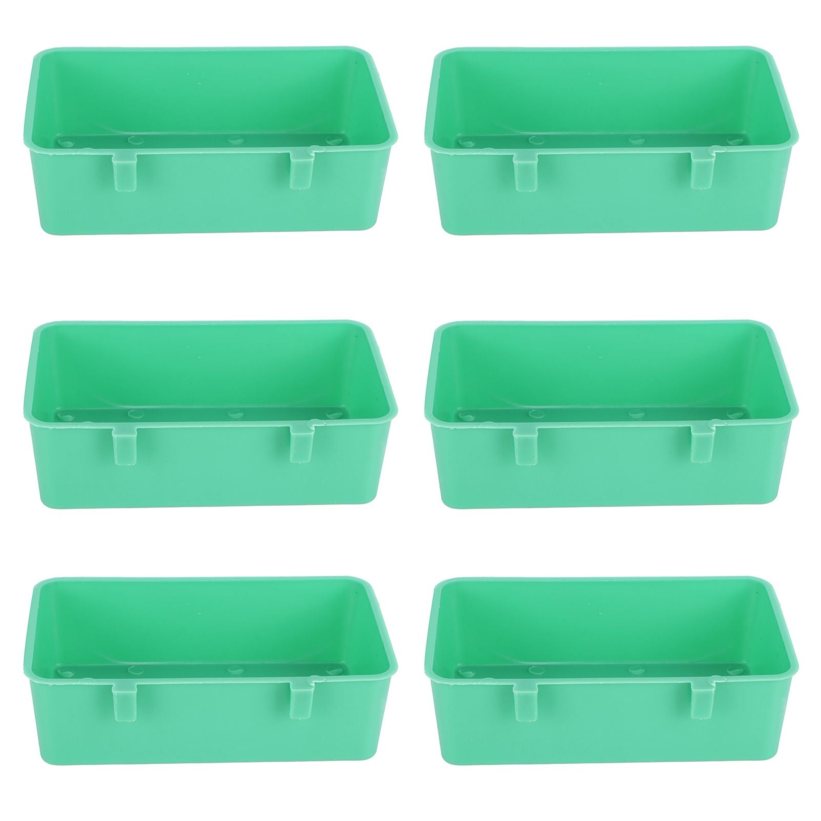 10Pcs Bird Food Water Feeder Plastic Feeding Bowl Trough Bird Bathtub Accessories