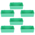 10Pcs Bird Food Water Feeder Plastic Feeding Bowl Trough Bird Bathtub Accessories