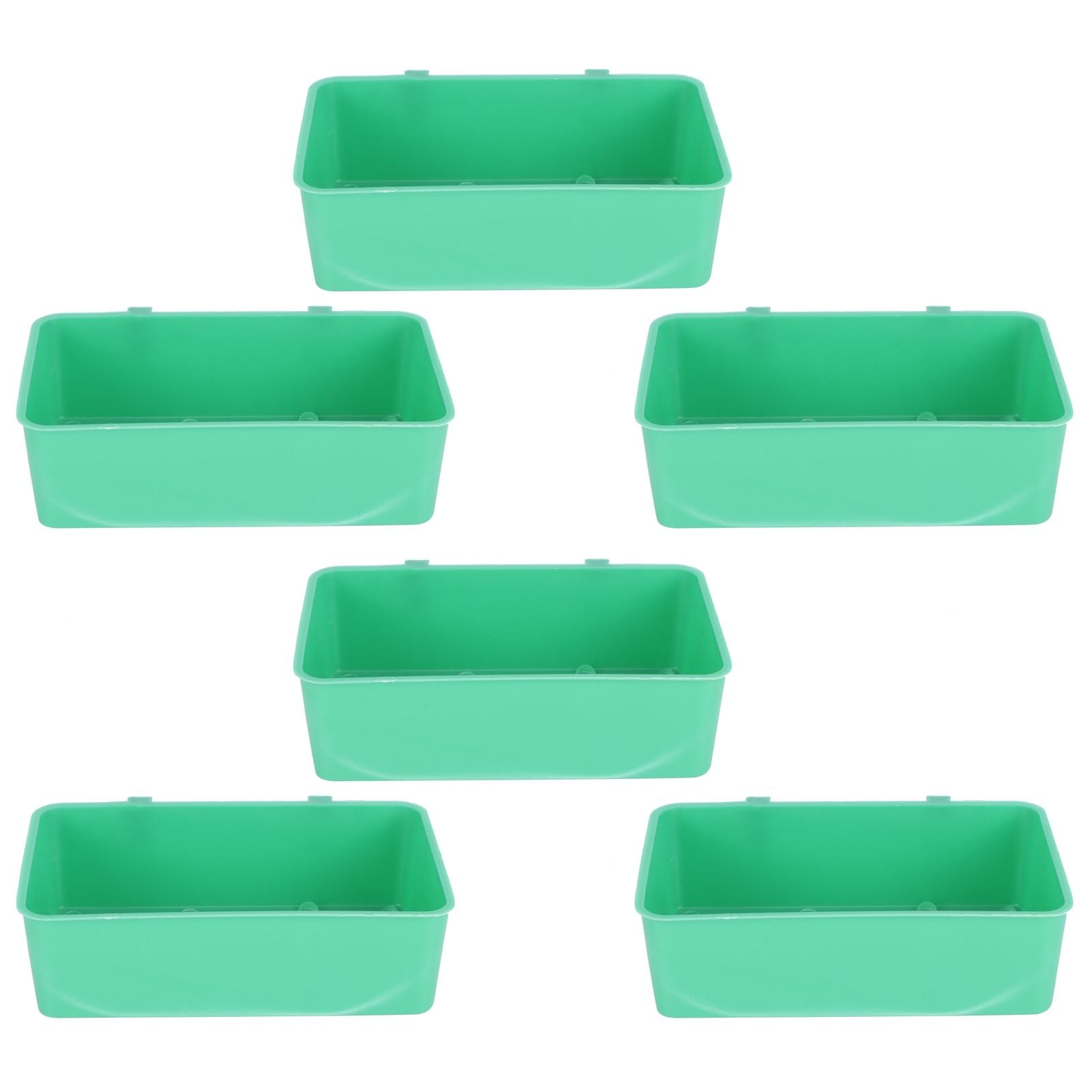 10Pcs Bird Food Water Feeder Plastic Feeding Bowl Trough Bird Bathtub Accessories