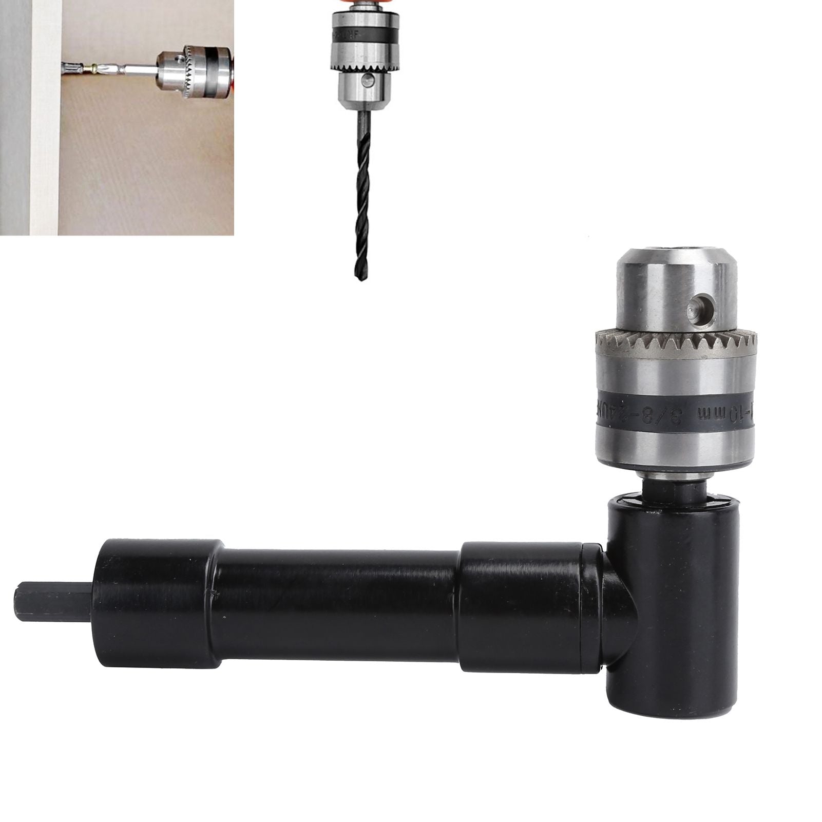 90 Degree Right Angle Drill Attachment Adapter Extension Drilling Tool Electric Drill Parts