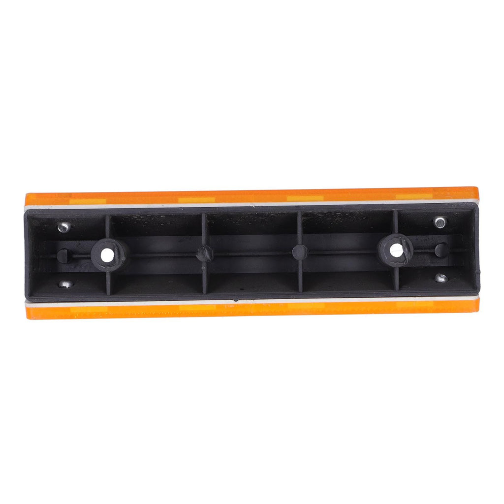2PCS Rectangle Reflective Sign Road Stud Marker for Highway Traffic Warning Facilities(YellowYellow )