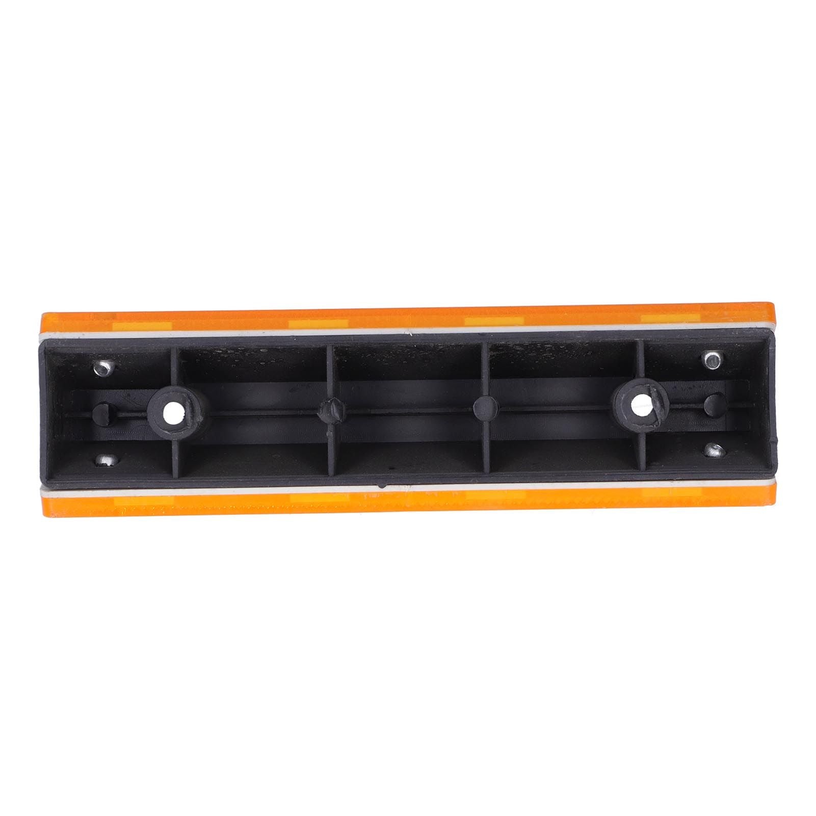 2PCS Rectangle Reflective Sign Road Stud Marker for Highway Traffic Warning Facilities(YellowYellow )