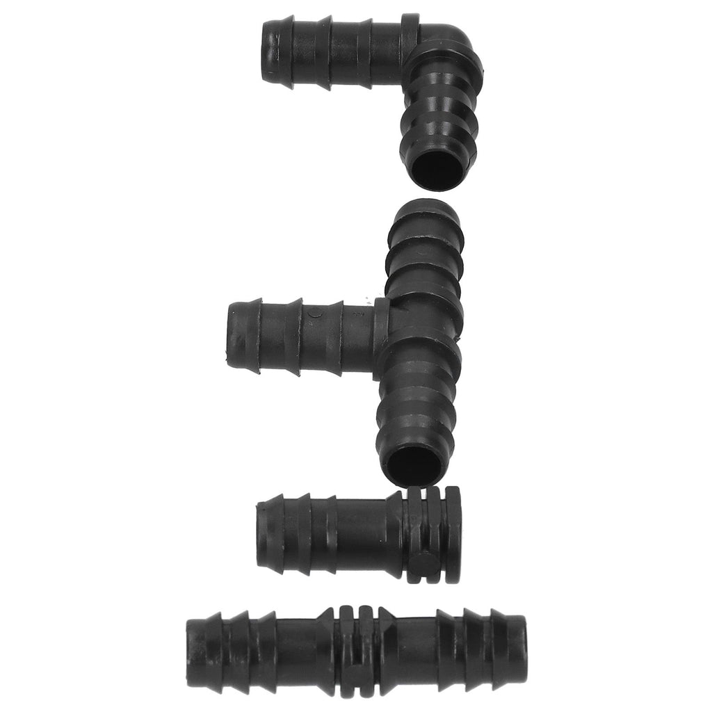 20Pcs/Set Drip Irrigation Sprinkler System Elbow Tee Coupling Connectors Garden Supplies