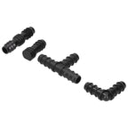 20Pcs/Set Drip Irrigation Sprinkler System Elbow Tee Coupling Connectors Garden Supplies
