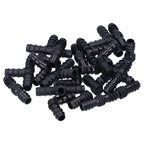 24Pcs/Set Drip Irrigation Fitting Kit 1/2 Tubing Barbed Connectors for Garden Greenhouse