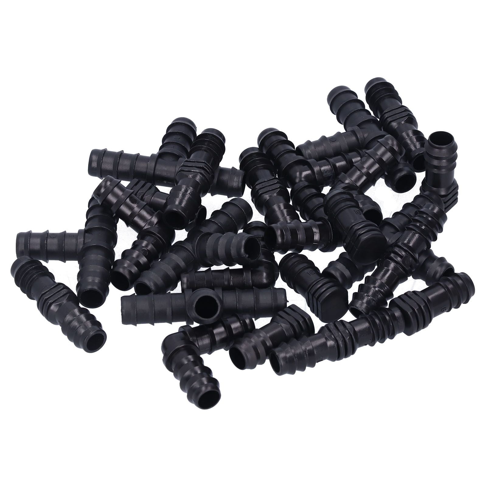 24Pcs/Set Drip Irrigation Fitting Kit 1/2 Tubing Barbed Connectors for Garden Greenhouse