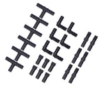24Pcs/Set Drip Irrigation Fitting Kit 1/2 Tubing Barbed Connectors for Garden Greenhouse
